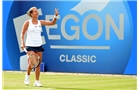 BIRMINGHAM, ENGLAND - JUNE 14: Barbora Zahlavova Strycova of Czech Republic celebrates her win against Casey Dellacqua of Australia on day six of the Aegon Classic at Edgbaston Priory Club on June 13, 2014 in Birmingham, England. (Photo by Tom Dulat/Getty Images)